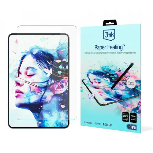 Folie de protectie Ecran 3MK Paper Feeling pentru Apple iPad (2025) / (2022), Plastic, Set 2 bucati