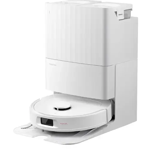 Aspirator robot Roborock Qrevo 798, Wi-Fi, Navigatie laser, 10000Pa, Rezervor statie apa murdara/curata 3l si 4l Autonomie 180 minute, Amazon Alexa, Google Assistant (Alb)