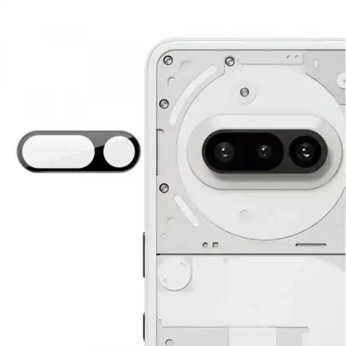 Folie de protectie Camera Spate Techsuit pentru Nothing Phone (3a), Sticla Securizata, Neagra