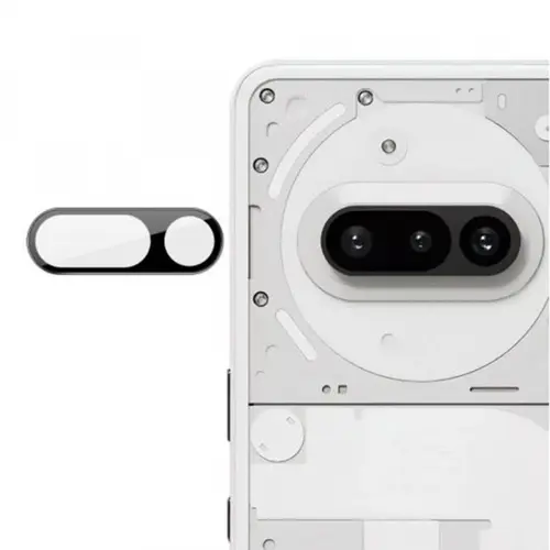 Folie de protectie Camera Spate Techsuit pentru Nothing Phone (3a), Sticla Securizata, Neagra