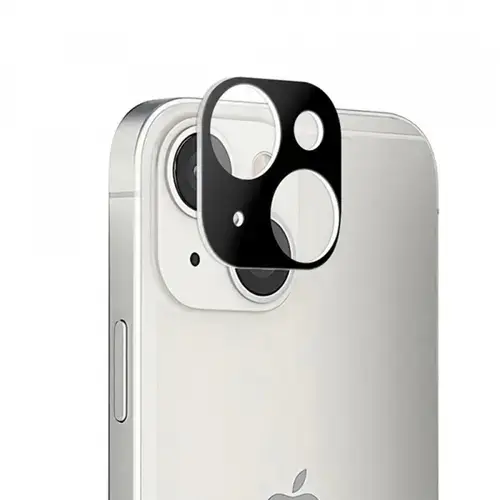 Folie de protectie Camera Spate Techsuit pentru Apple iPhone 13 mini / 13, Sticla Securizata, Neagra