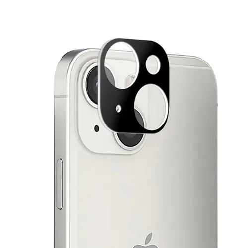 Folie de protectie Camera Spate Techsuit pentru Apple iPhone 13 mini / 13, Sticla Securizata, Neagra