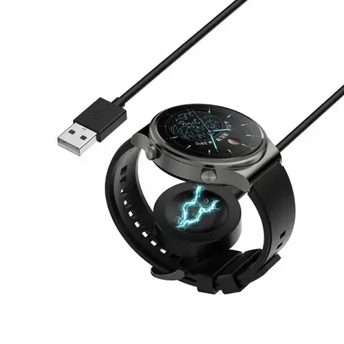 Incarcator Wireless Techsuit THC1 pentru Honor Watch / Huawei Watch Series, USB-A