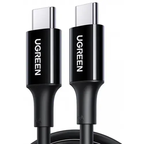 Cablu Date si incarcare UGREEN US300, USB-C - USB-C, 100W, 2m (Negru)