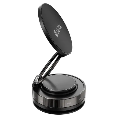 Suport Magnetic Devia Stand Ultra2 Metal DVSMSU2MPVN, rotatie 360 grade, prindere ventuza (Negru)