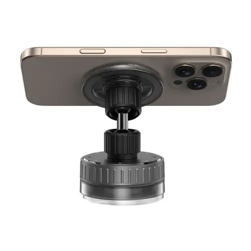 Suport Magnetic Devia Stand Ultra1 DVSMSU1PVN, rotatie 360 grade, prindere ventuza (Negru)