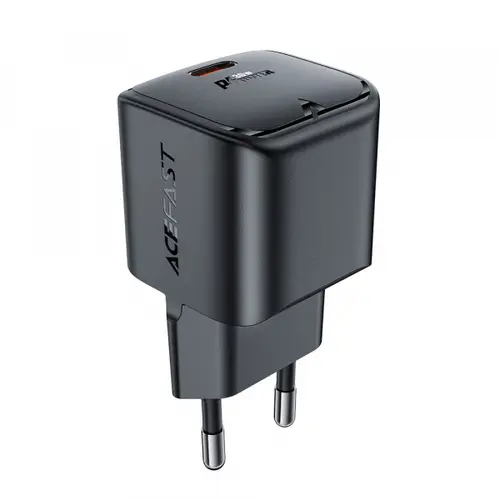 Incarcator Retea Acefast A77, 30W, 3A, 1 x USB-C (Negru)