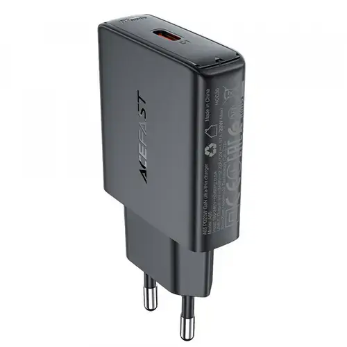 Incarcator Retea Acefast A65, 20W, 3A, 1 x USB-C (Negru)