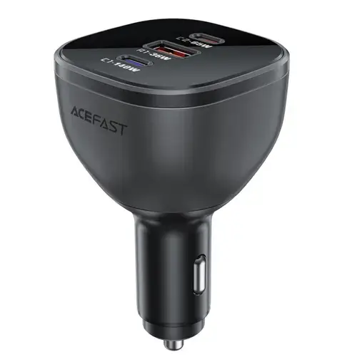 Incarcator Auto Acefast B14, 165W, 5A, 1 x USB-A - 2 x USB-C (Negru)