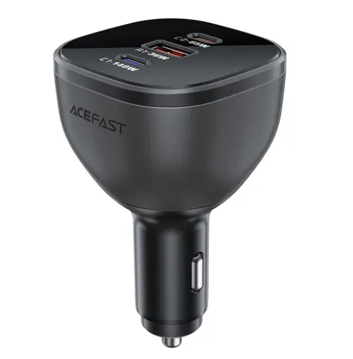 Incarcator Auto Acefast B14, 165W, 5A, 1 x USB-A - 2 x USB-C (Negru)