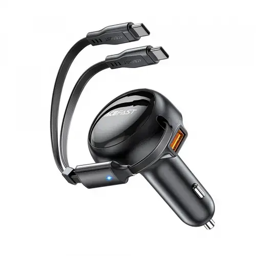Incarcator Auto Cu Cablu USB-C Acefast B13, 53W, 3A, 1 x USB-A (Negru)