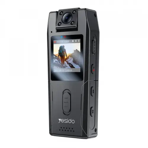 Camera video de actiune Yesido KM25, 1080P, Afisaj 1.3inch, 720/1080P, Unghi de filmare 80 grade (Negru)