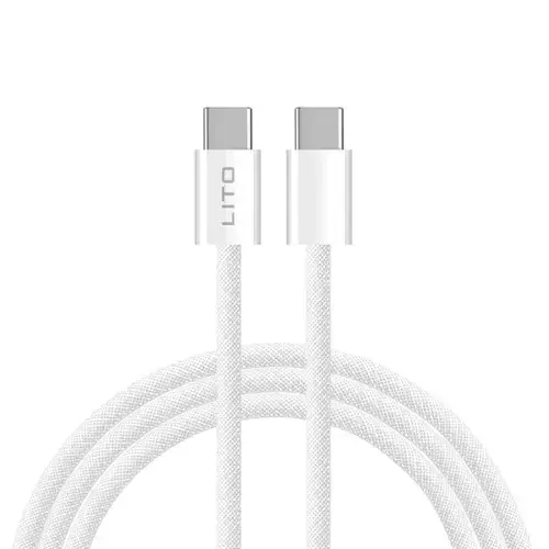 Cablu Date/Incarcare Lito LD04CC, USB-C - USB-C, 60W, 2m