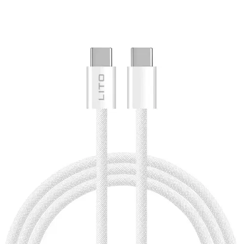 Cablu Date/Incarcare Lito LD04CC, USB-C - USB-C, 60W, 2m