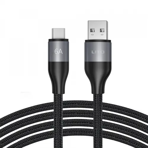 Cablu Date/Incarcare Lito LD23T, USB-A - USB-C, 18W, 1m