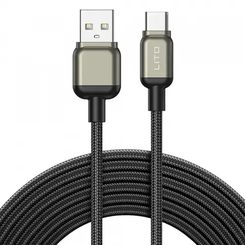 Cablu Date/Incarcare Lito LD17, USB-A - USB-C, 18W, 1m
