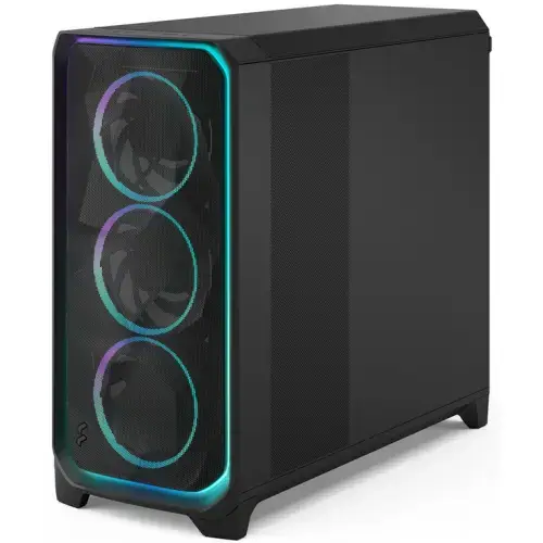 Carcasa Fractal Design Meshify 3 XL Ambience Pro RGB, Middle Tower, Fara sursa (Negru)