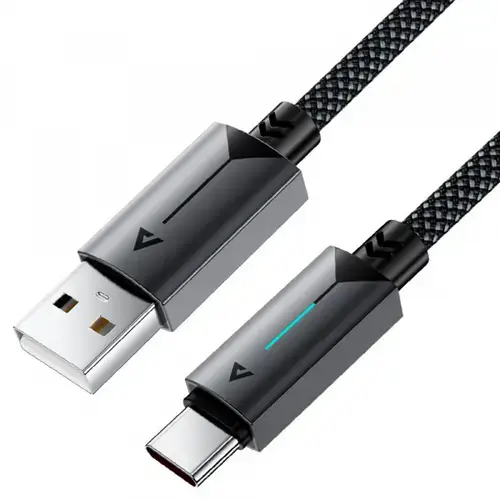 Cablu de Date si Incarcare USB-A - USB-C Acefast C19-04, 18W, 1.2m (Negru)