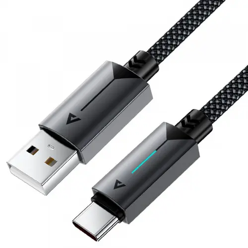 Cablu de Date si Incarcare USB-A - USB-C Acefast C19-04, 18W, 1.2m (Negru)