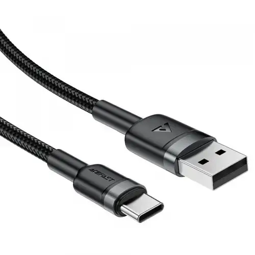 Cablu de Date si Incarcare USB-A - USB-C Acefast C22-04, 18W, 1.2m (Negru)