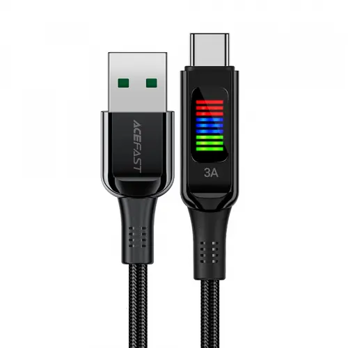 Cablu De Date si Incarcare USB-A - USB-C Acefast C7-04, 18W, 1.2m (Negru)