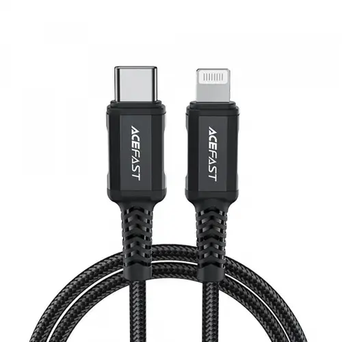 Cablu De Date si Incarcare USB-C - Lightning Acefast C4-01, 30W, 1.8m (Negru)