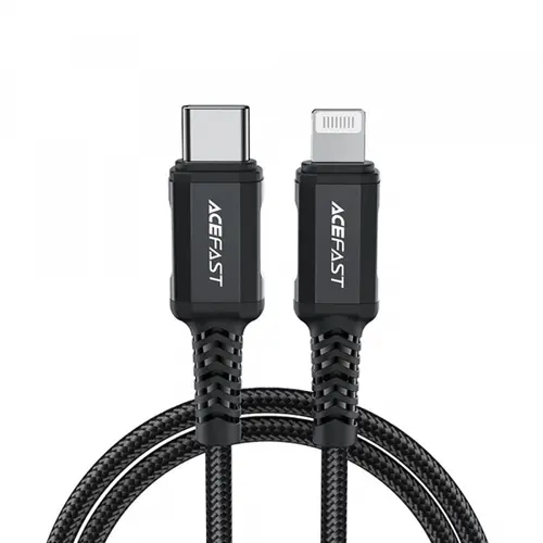 Cablu De Date si Incarcare USB-C - Lightning Acefast C4-01, 30W, 1.8m (Negru)