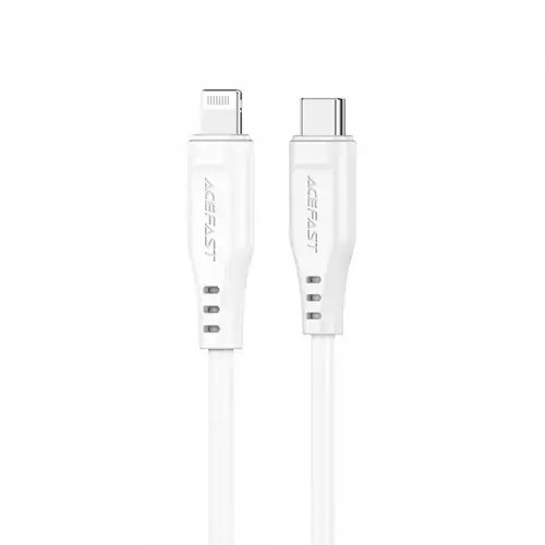 Cablu De Date si Incarcare USB-C - Lightning Acefast C3-01, 30W, 1.2m (Alb)