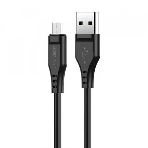 Cablu De Date si Incarcare USB-A - microUSB Acefast C3-09, 18W, 1.2m (Negru)