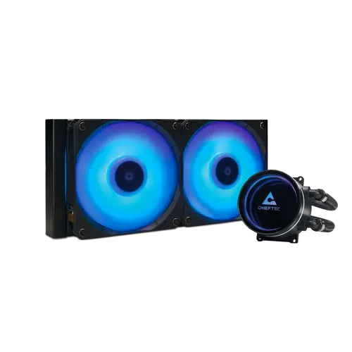 Cooler CPU Chieftec Iceberg 240, iluminare RGB, 500 - 2200rpm (Negru)