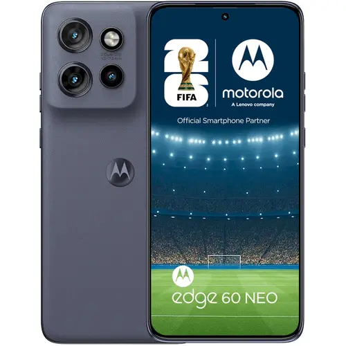 Telefon Mobil Motorola Edge 60 Neo, Procesor Mediatek Dimensity 7400, LTPO P-OLED 6.36inch, 12GB RAM, 256GB Flash, Camera Tripla 50 + 10 + 13 MP, Wi-Fi, 5G, Dual Sim, Android (Gri)