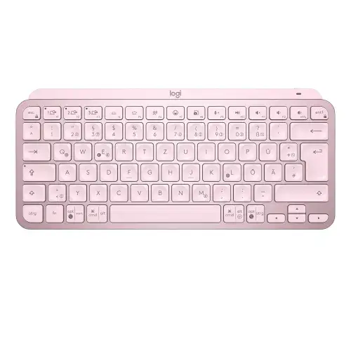Tastatura Wireless LOGITECH MX Keys Mini Minimalist, Illuminata (Roz)