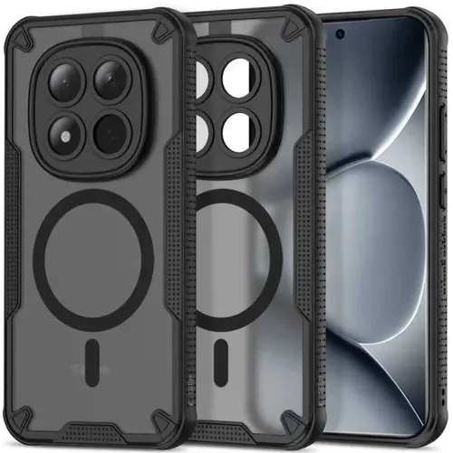 Husa MagSafe pentru Xiaomi Poco M8 Pro / Redmi Note 15 Pro+ 5G, Tech-Protect, Rugged Shield, Neagra