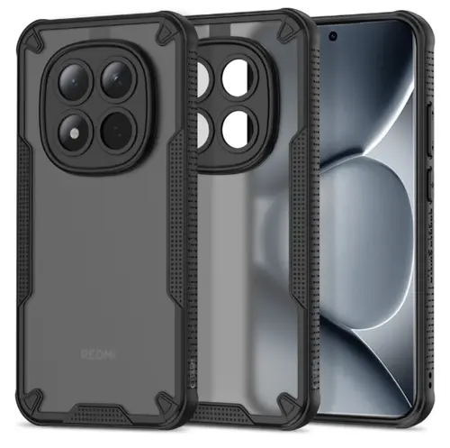 Husa pentru Xiaomi Poco M8 Pro / Redmi Note 15 Pro+, Tech-Protect, Rugged Shield, Neagra