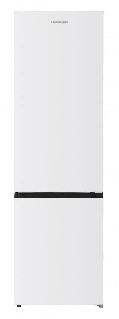 Combina frigorifica HEINNER HCNF-HM326INVD, 326 l, No Frost, Clasa D, Control electronic cu display interior, Super congelare, LED, Usi reversibile, H 201 cm (Alb)