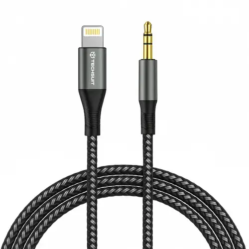 Cablu Audio Techsuit AC17 NexaSound, Lightning - 3.5mm, 1m (Gri)