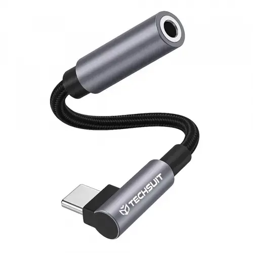 Adaptor Techsuit AC7 MusicDox, Audio USB-C - 3.5mm (Gri)