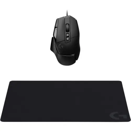 Kit Mouse Logitech G502 X, Wired, USB + Mouse Pad G240 (Negru)