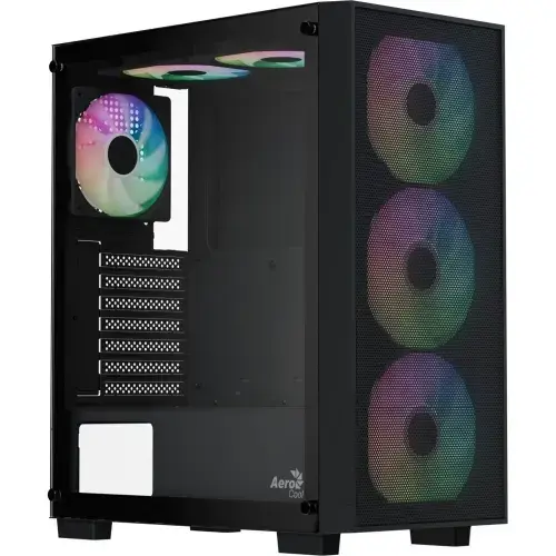 Carcasa Aerocool B509A Flow G V1, Middle Tower, Fara sursa (Negru)