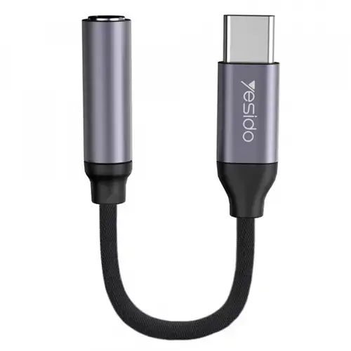 Adaptor Audio USB-C - 3.5mm Yesido YAU19 (Negru)