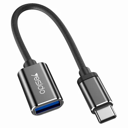 Adaptor OTG USB-C - USB-A Yesido GS01 (Negru)