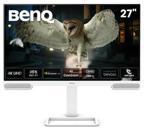 Monitor IPS LED BenQ 27inch EW2790U, UHD (3840 x 2160), HDMI, Boxe, Pivot, 60 Hz, 5 ms (Alb)
