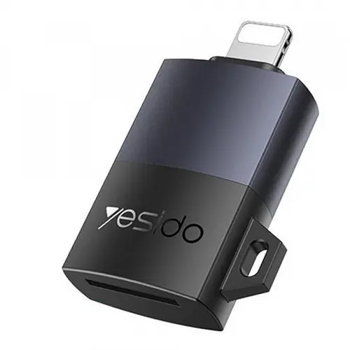 Cititor Card Lightning Yesido GS38, microSD (Gri)