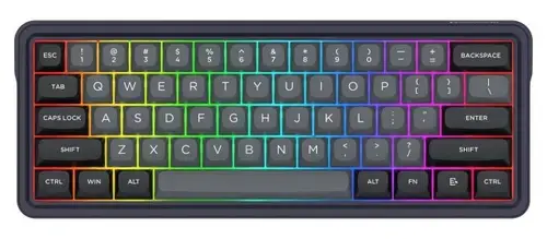 Tastatura Redragon Draconic V2, iluminare RGB, Wired, Wireless 2.4Ghz, Bluetooth (Negru)