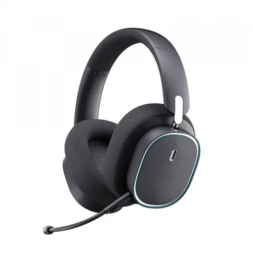 Casti Gaming Baseus AeQur GH02, iluminare RGB, Bluetooth, Wireless 2.4Ghz, Wired (Negru)