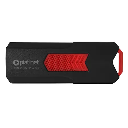 SSD portabil Platinet PMFPPD256, 256GB, USB 3.2 (Negru/Rosu)