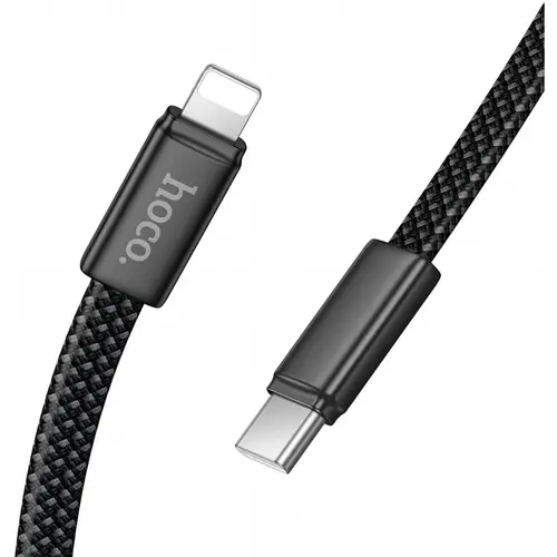 Cablu Date/Incarcare HOCO X125, USB-C - Lightning, 30W, 1m (Negru)