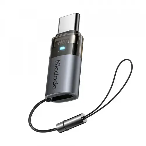 Adaptor Date/Incarcare McDodo OT-7610, Lightning - USB-C (Negru/Gri)