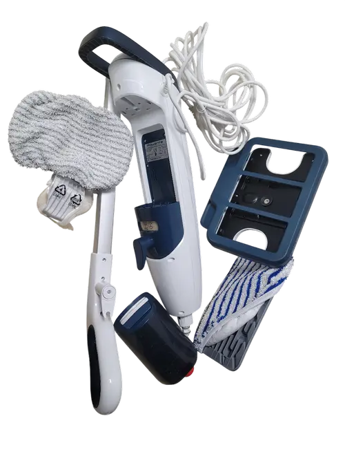 Mop cu abur Rowenta RY6597WH Steam Power, 1200W, 0.6L, filtru anticalcar, 3 setari ale aburului (Alb)