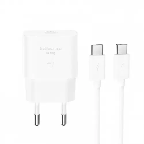 Incarcator Retea Cu Cablu USB-C XO Design L167, 25W, 3A, 1 x USB-C (Alb)